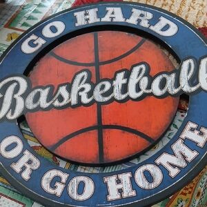 Wooden Basketball Plaque, Can be $11.00w/$4.99shipping